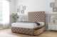 image 3 of Sloomy Watson Mink Plush Divan Bed With Mattress 2 Drawers Left Side With 54" Floor Standing Headboard & 12" Matching Footboard 6' Super King | Brown | Mink | Super King | 1