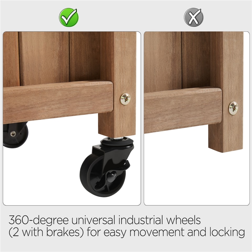 image 1 of Yaheetech 126.5 cm H Raised Garden Bed with Trellis-Dark Brown