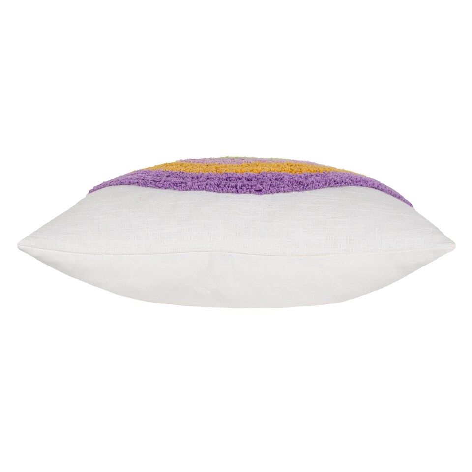image 1 of Heya Home Rainbow Tassels Tufted Cushion
