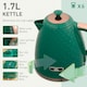 image 3 of HOMCOM 1.7L Kettle and Toaster Set with Defrost Reheat and Crumb Tray Green