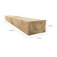 image 5 of Snowdon Timber Garden Treated Sleeper 2 Pack (L) 1.2m (W) 150mm (H) 100mm