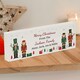 image 1 of Personalised Christmas Nutcracker Wooden Mantel Decoration