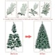 image 6 of Yaheetech 212cm Frosted Artificial Christmas Tree with Foldable Stand