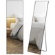 image 1 of HOMCOM Full Length Mirror Floor Standing or Wall-Mounted, Dressing Mirror, Black