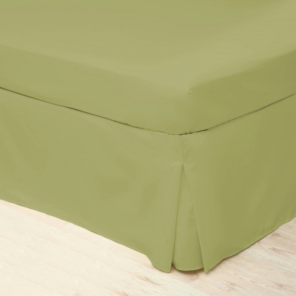 Belledorm Easycare Percale Platform Valance - Olive - Double