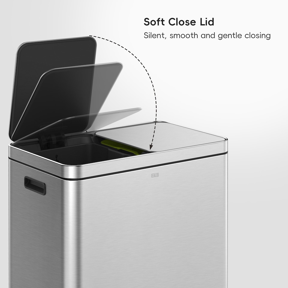 image 1 of Edison Recycler 30L+30L | Silver | Stainless Steel | 60L