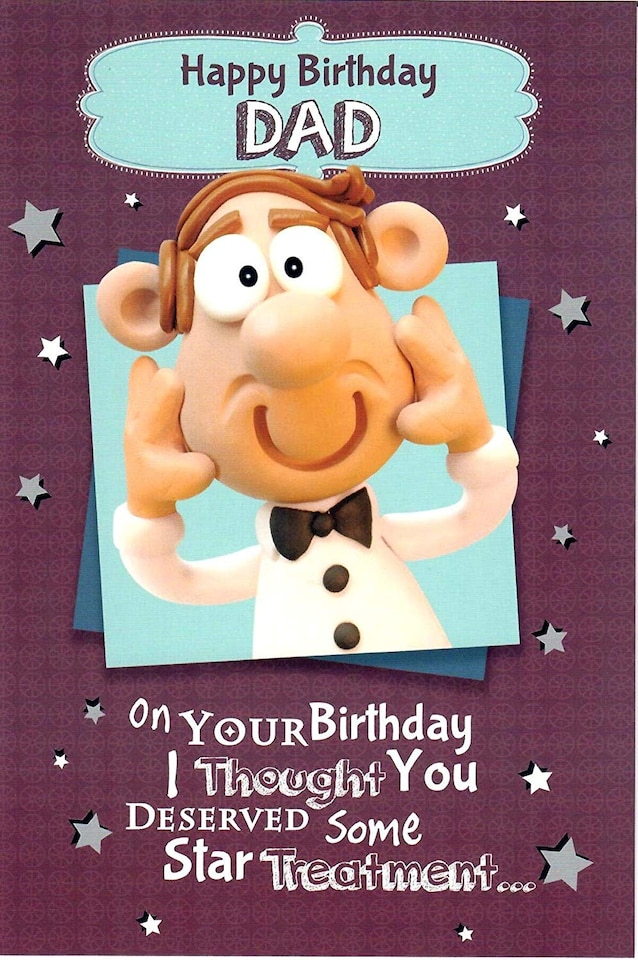 image 1 of Nutty Putty Dad, Some Star Treatment Birthday Card