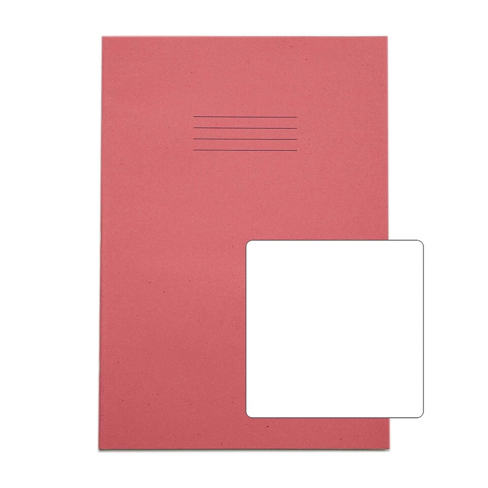 Rhino 80 Page Blank Exercise Paper Writing Book Pink A4 50 Pack - Tesco ...