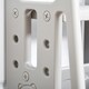image 8 of HOMCOM Kids Step Stool, Adjustable Standing Platform, Toddler Kitchen Stool Grey