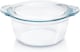 image 1 of Borosil Deep Round Glass Casserole with Lid (1.2 Litre), Transparent, Oven & Microwave Safe Serving Bowl