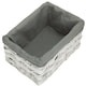 image 1 of Medium White Grey Lined Scandi Storage Basket With Grey Lining | Grey | Grey