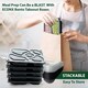 image 5 of 5 Compartment Black Meal Prep Containers With Lid Plastic Microwave Safe Food Storage Box 30pc