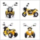 image 8 of HOMCOM Kids 6V Electric Motorcycle Ride-On Toy Battery 18 - 36 Months Yellow