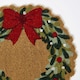 image 2 of Homescapes Coir Doormat Christmas Wreath, 50 x 50 cm