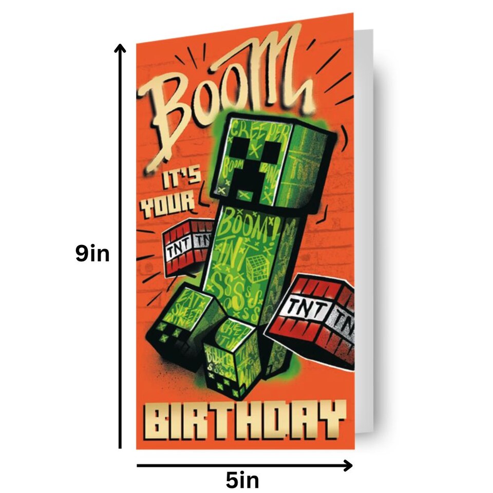 image 1 of Minecraft Birthday Card