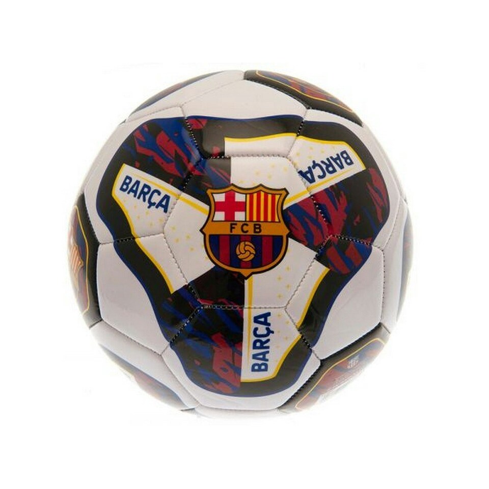 image 1 of Barcelona FC Tracer PVC Football - Black/Claret Red/White - 5