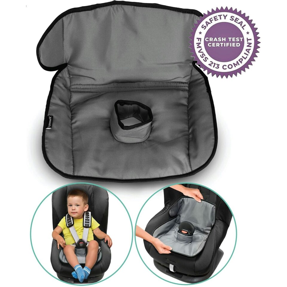 image 1 of Lynmark® Potty Training Car Seat Protector Cover for Spills, Nappy Leaks, and Accidents Grey | 2 pack