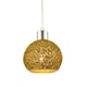 image 2 of Retro Industrial Style Round Twisted Wire Mesh Metal Lamp Shade in Shiny Gold | Gold