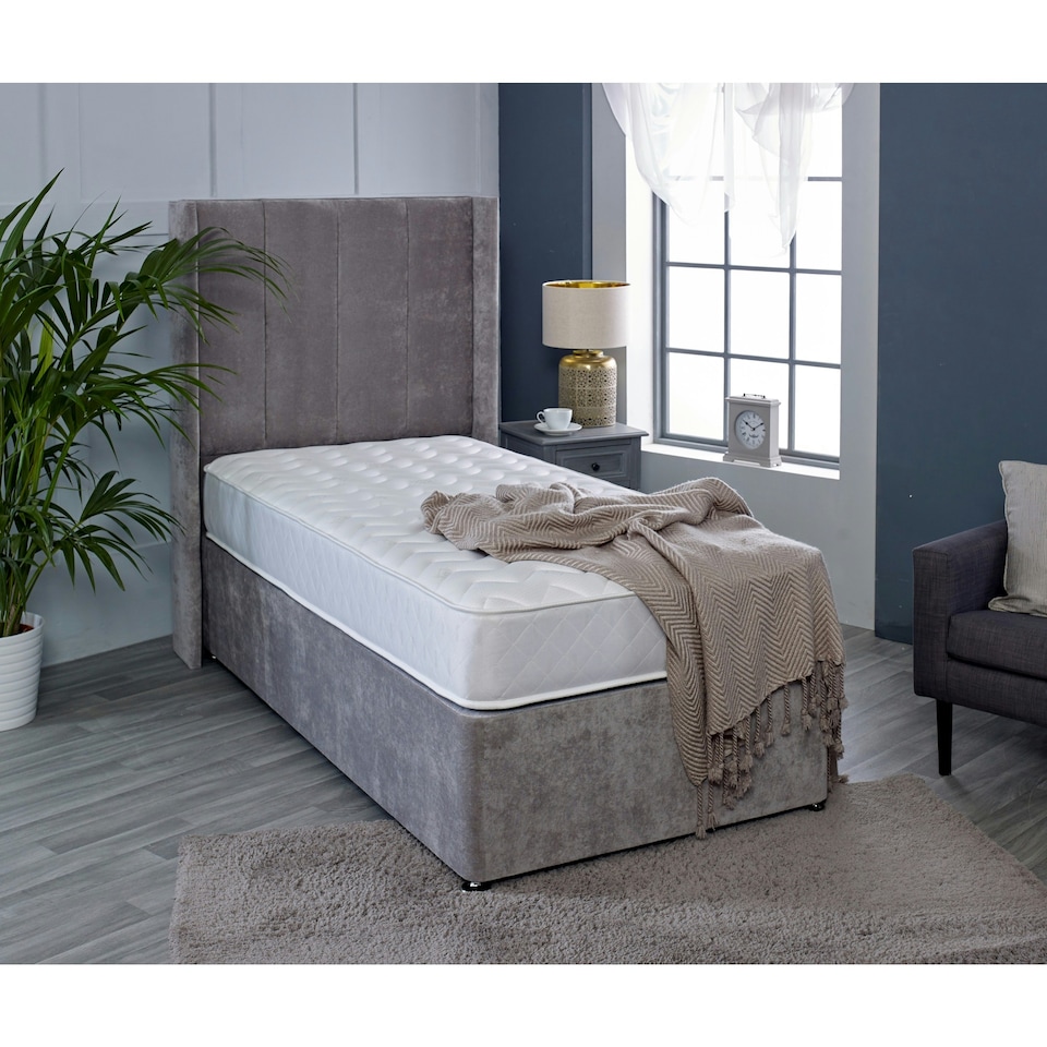 image 1 of Astral Hybrid Mattress - Soft Feel Cool Touch Quilted Sleep Surface | White | Double