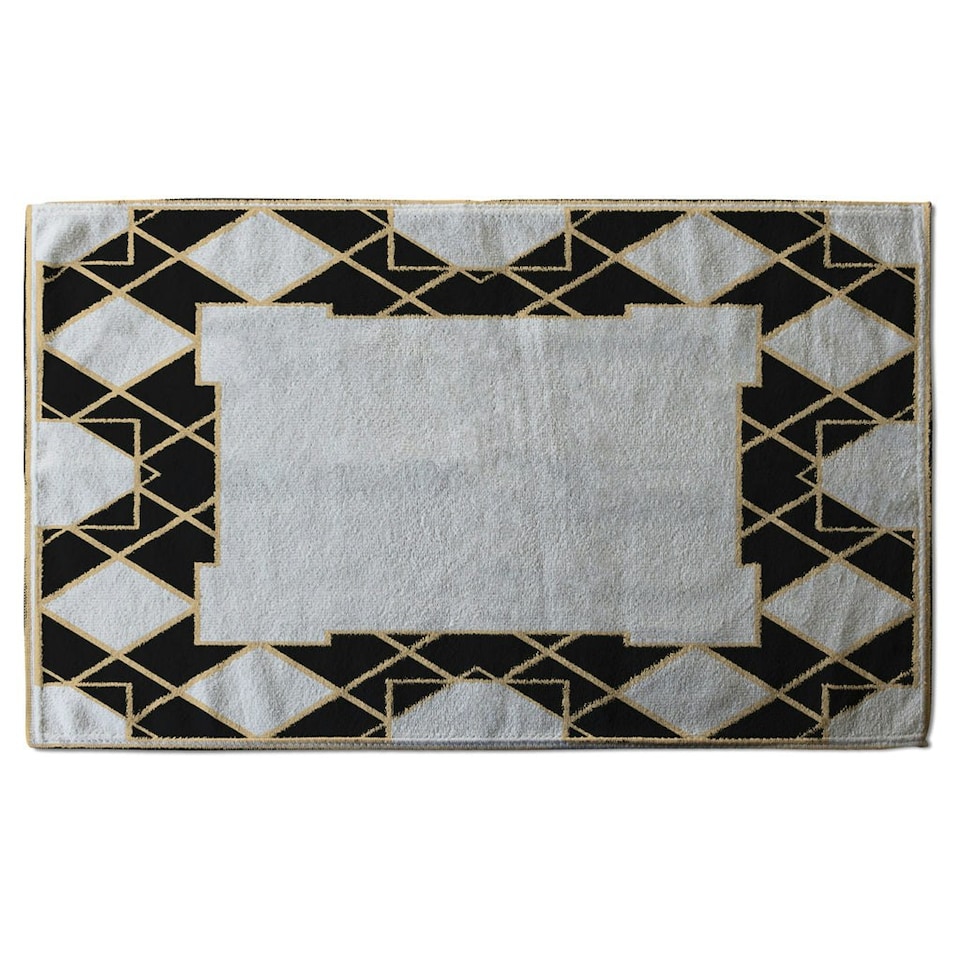 image 1 of Art Deco Diamond Border (Kitchen Towel)