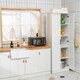 image 6 of COSTWAY Wooden Storage Cabinet with 2 Doors and Adjustable Shelves White