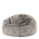 image 1 of icon Fluffy Giant Bean Bag Chair Adult Grey with Bean Bag Filling Grey