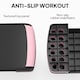 image 5 of HOMCOM Aerobic Step Three-Level Adjustable Exercise Stepper, Black and Pink