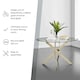 image 5 of Furniturebox Novara Gold Metal And Glass Large 120cm Round Dining Table