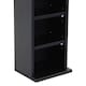 image 4 of 6 Tier Black Wooden CD DVD Game Book Shelf Storage Tower Rack - Fits 102 CDs