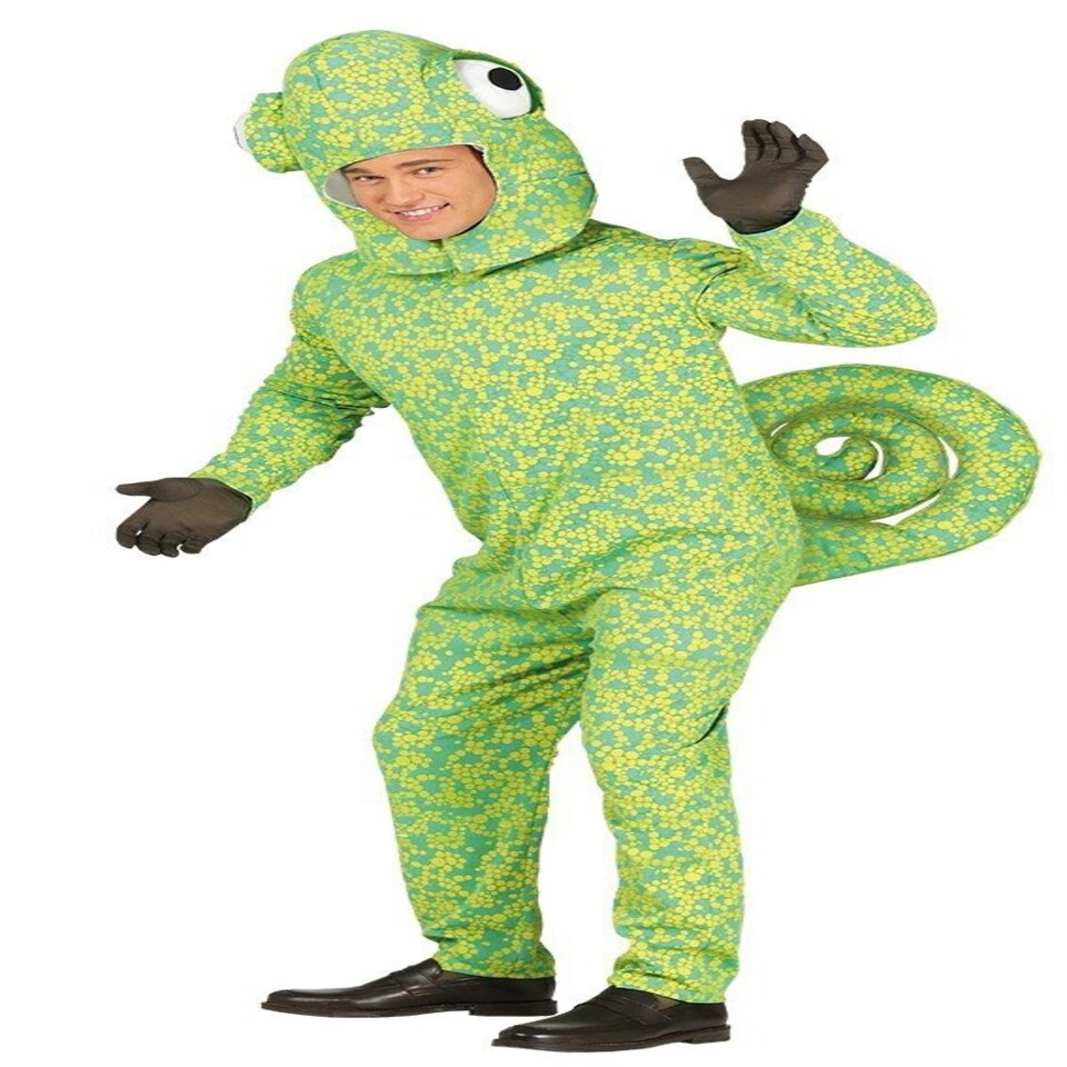 Fancy Dress Adult Chameleon Costume - M