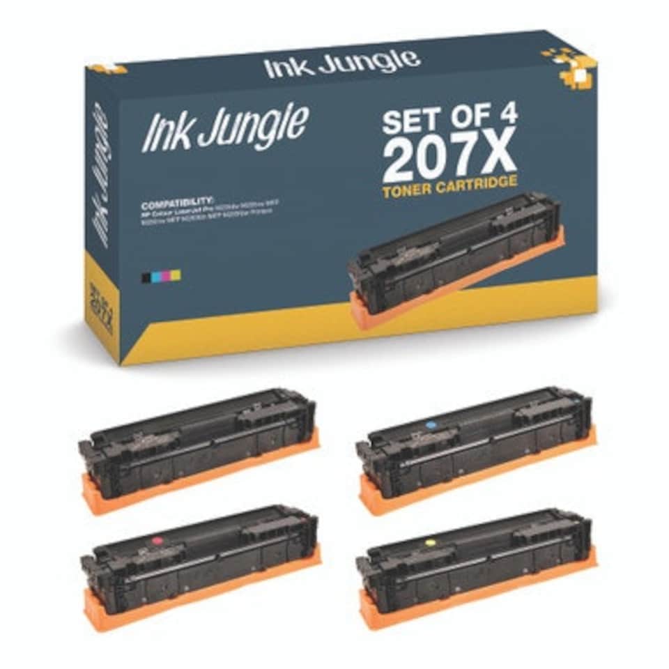 image 1 of Set of 4 Compatible HP 207X Toner Cartridges Multi