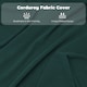 image 6 of HOMCOM Folding Chairs Set of 4 with Cushioned Seat, Steel Frame, Teal Green