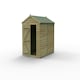 image 1 of Forest Garden 6x8 4LIFE Apex Shed 25yr Guarantee Overlap Pressure Treated - Single Door - No Window Brown