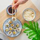 image 7 of Nicola Spring Hand-Printed Rice Bowls - 12cm - Navy - Pack of 6 Blue