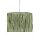 image 3 of Set of 2 Raffia - Green 28cm Straw Pendant or Lamp Shades | Green | Medium | 1