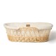 image 4 of Clair de Lune Organic Wicker Moses Basket With Rocking Stand - Cream