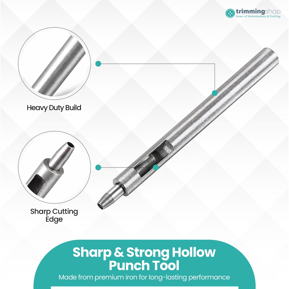 image 1 of 4.5mm Leather Hole Punch Cutter, Sharp Edge Hollow Hole Punch for DIY