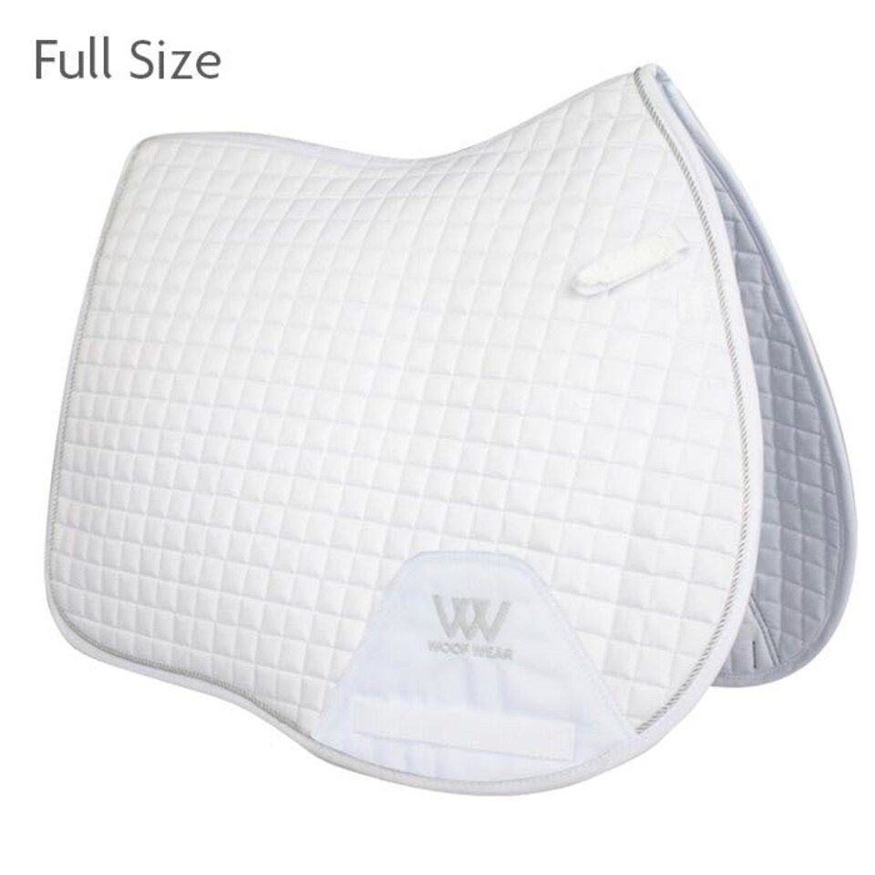 image 1 of Woof Wear GP Saddle Cloth White | Size: Full
Colour: White/White