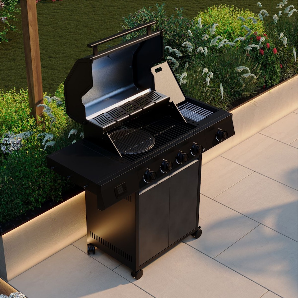 image 1 of Charles Bentley ottimo Pro 380 4-Burner Gas BBQ