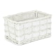 image 4 of Unlined White Scandi Storage Basket White | White | S