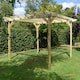 image 3 of Double Garden Pergola - Wood - L180 x W300 x H270 cm - Light Green