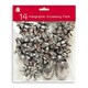 image 2 of Pack of 14 Pieces Christmas Silver Holographic Gift Bows and Cops