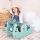image 2 of HOMCOM 3-in-1 Baby Rocking Horse Portable Slide Basketball Hoop, Age 1.5-3