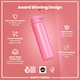 image 6 of Leak Proof 1 Litre Water Bottle, Vacuum Insulated, 920ml (30oz) | Pink | Rose Bloom | One Size