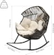 image 2 of Oversized PE Rattan Rocking Chair with Thick Cushion