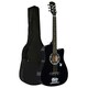 image 3 of Classic 38" 4/4 Acoustic Guitar – 6-String, Full Size, Unisex, Ideal for Beginners and Students, Black Brown