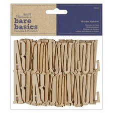 Bare Basics Wooden Alphabet (130pcs) - Docraft
