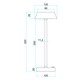 image 10 of Energize Black LED Rechargeable Desk Table Lamp with Touch Sensor
