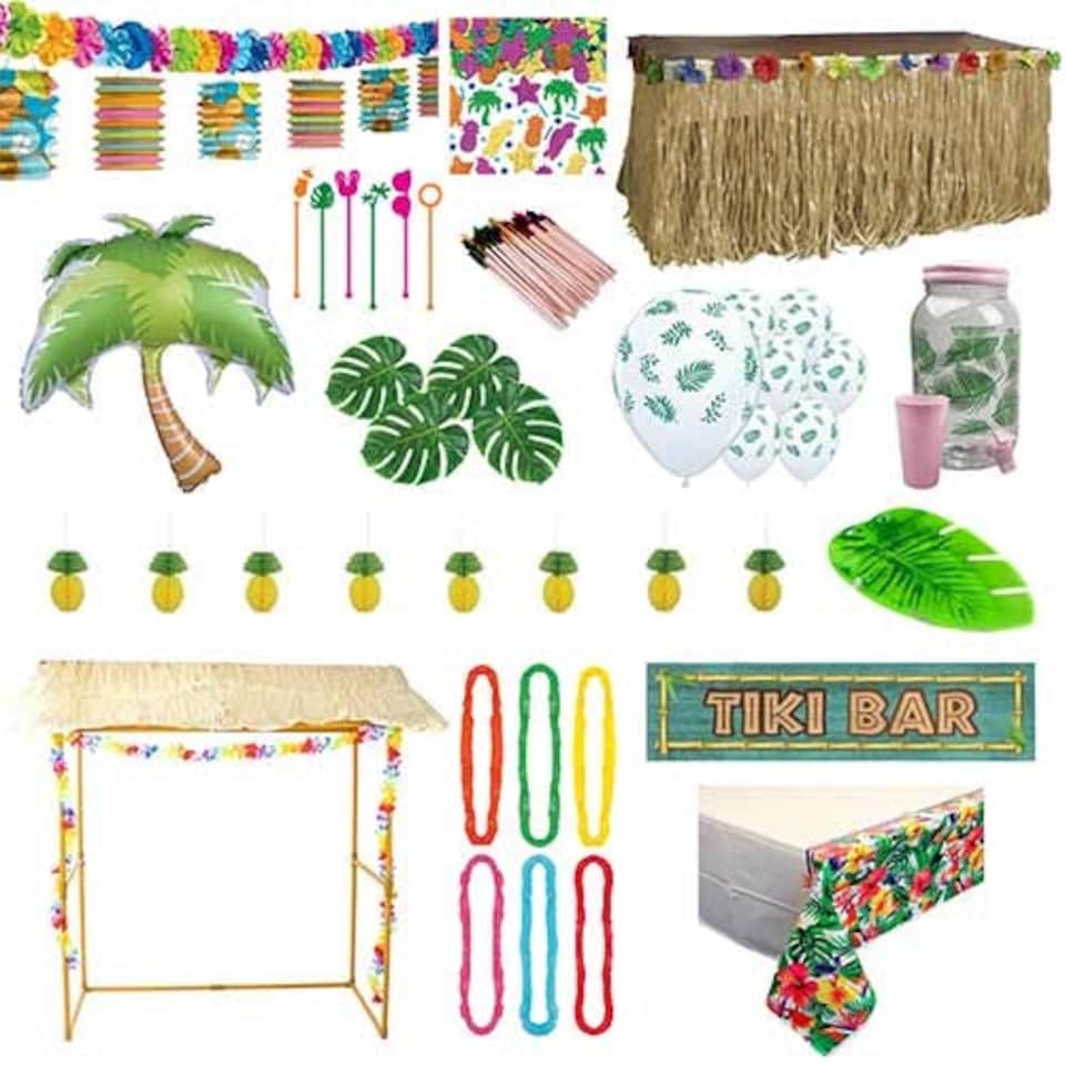 Hawaiian Deluxe Tiki Bar Decoration Kit
