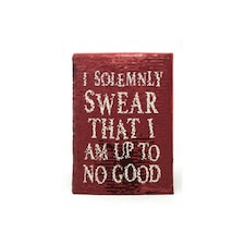 Harry Potter Premium Sequin Flip A5 Notebook - Red/White - One Size